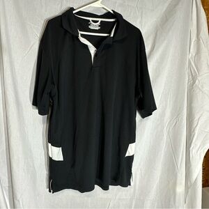 Brooks Black and White Polo Shirt